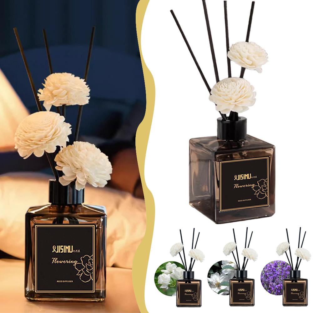 Home Fragrance Jasmine - ジャスミンラベンダーの炎のないホームフレグランス、液体エアフレッシュナー、アロマオイルディフューザースティック、誕生日プレゼント、デコレーション