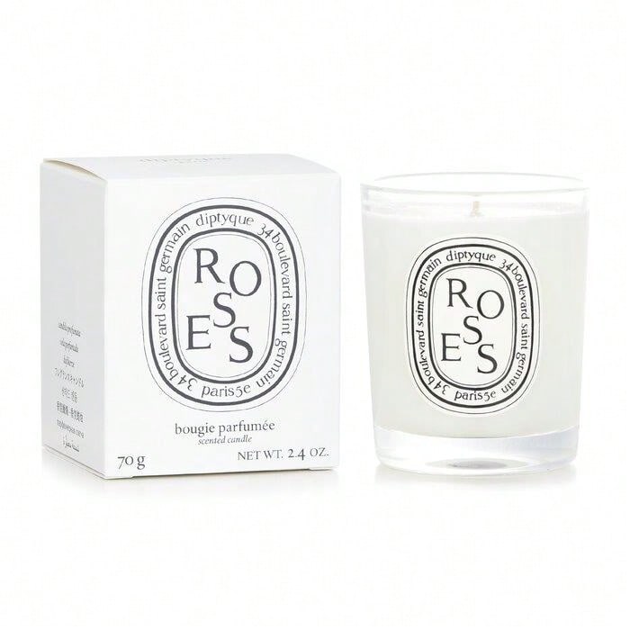 Home Fragrance Vanilla - バニラ、ラベンダー、ローズのガラス瓶キャンドル、ホームフレグランスキャンドル、無煙アロマキャンドル、アロマセラピー、消臭、瞑想、ヨガ、祈り、贈答、ストレス解消、リラクゼーションに最適