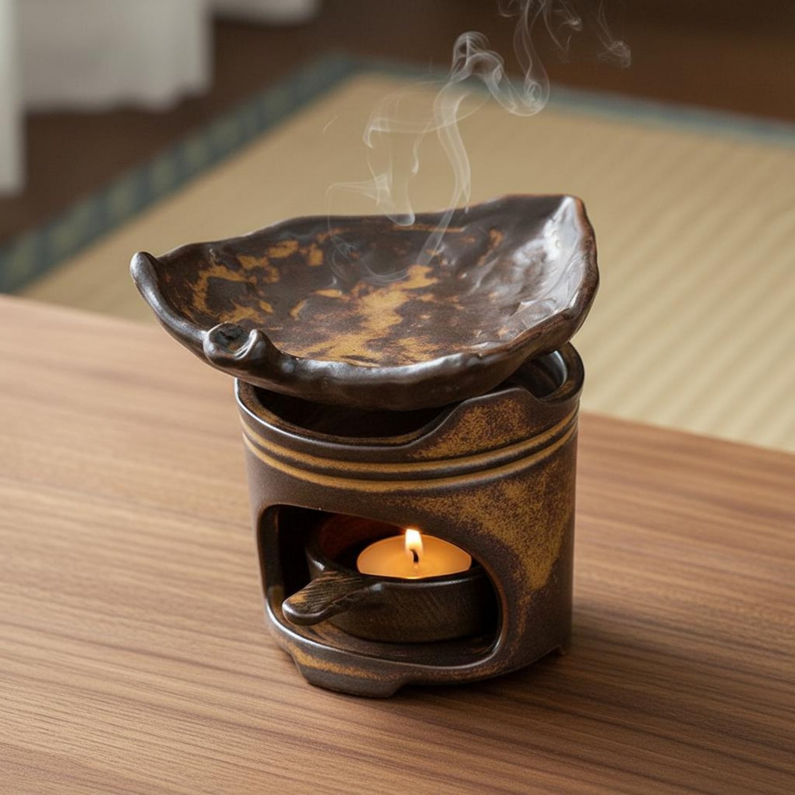 セラミックティーロースター　静寂にインスパイアされたデザイン - Ceramic Oil Burner のレビューと価格