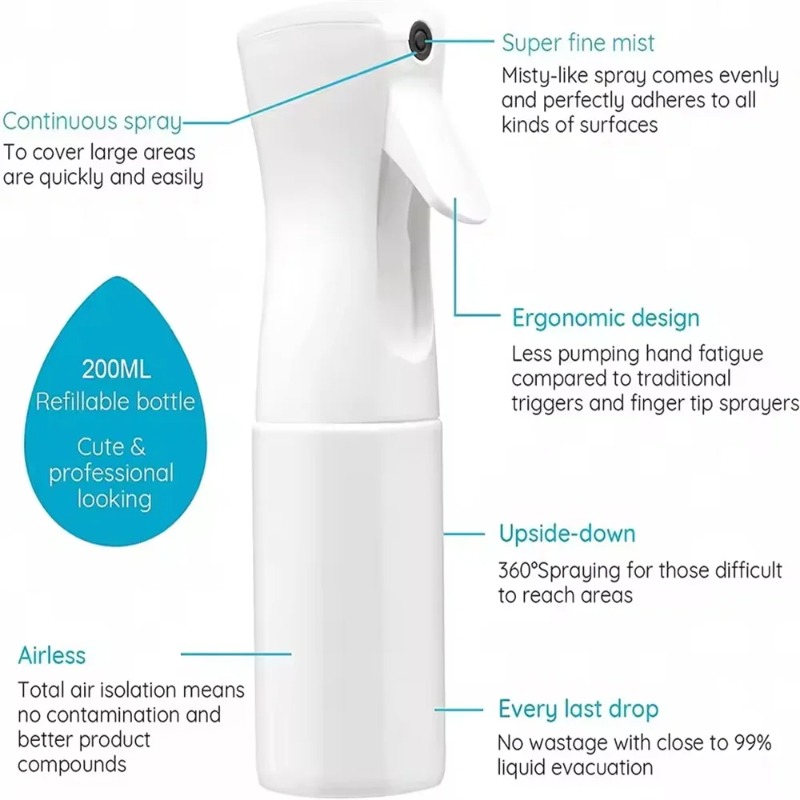 200 ミリリットル高圧理髪スプレーボトル理髪店サロン用詰め - Room Spray Bottle のレビューと価格