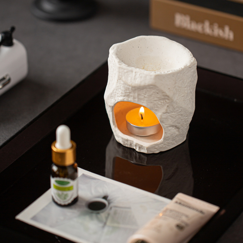 セラミックアロマセラピーバーナー スパ、ヨガ、寝室、ティール - Ceramic Oil Burner のレビューと価格
