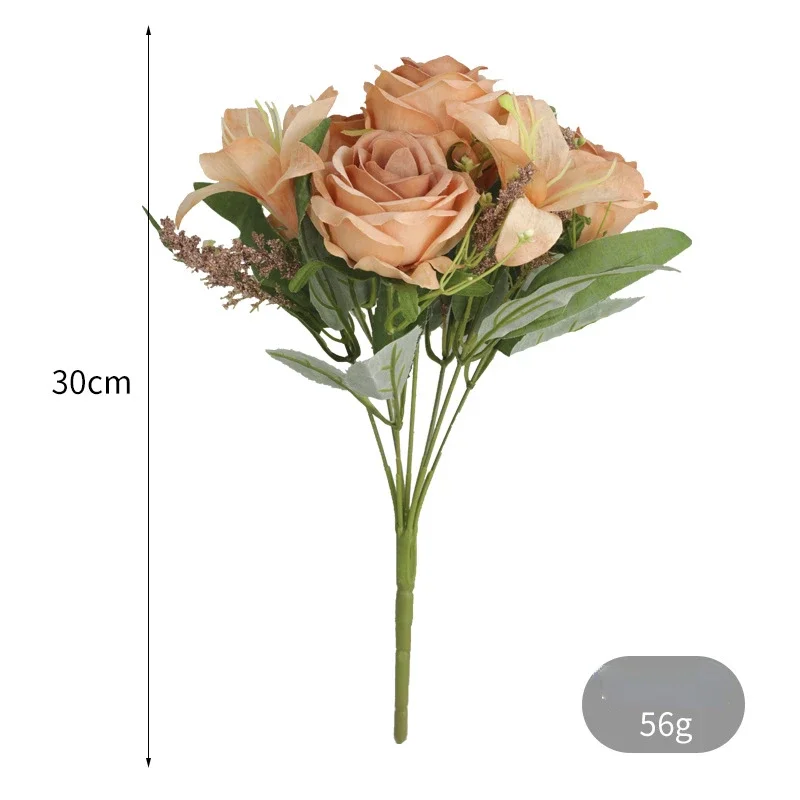 造花,偽物の植物,バラの植物,花の香り,シミュレーション,雪 - Home Fragrance Rose のレビューと価格
