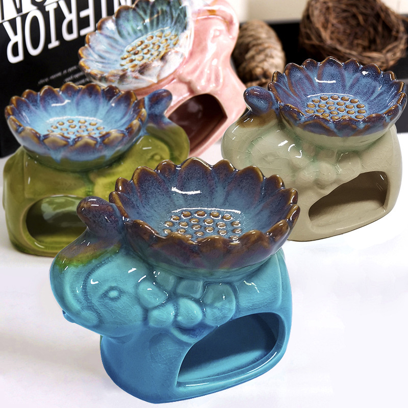 ロータスアイスクラックのようなセラミックアロマバーナーアロマ - Ceramic Oil Burner のレビューと価格