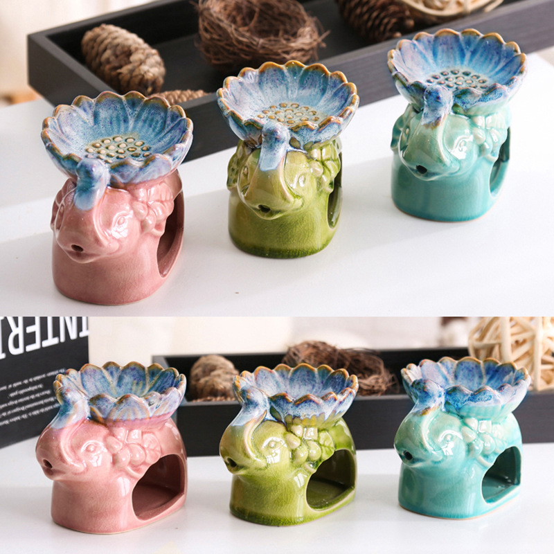 ロータスアイスクラックのようなセラミックアロマバーナーアロマ - Ceramic Oil Burner のレビューと価格