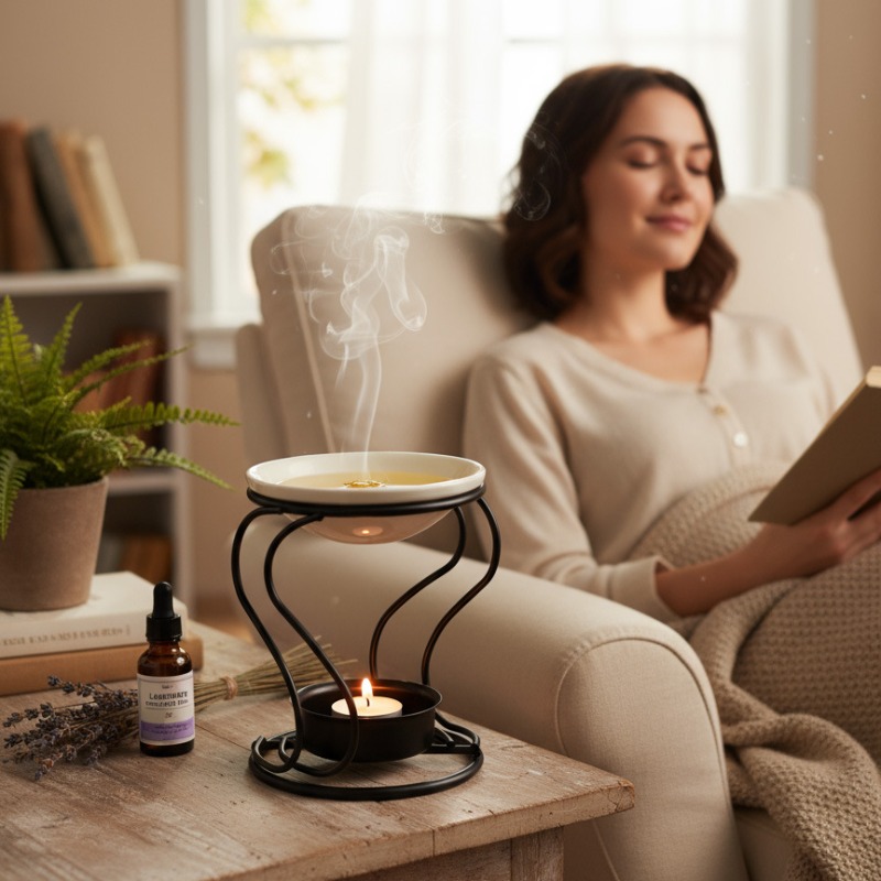 メタルティーライト、セラミックティーライト、キャンドルオイル - Ceramic Oil Burner のレビューと価格