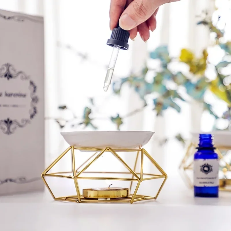 1個 ロマンチックなセラミックティーライトキャンドルホルダー - Ceramic Oil Burner のレビューと価格