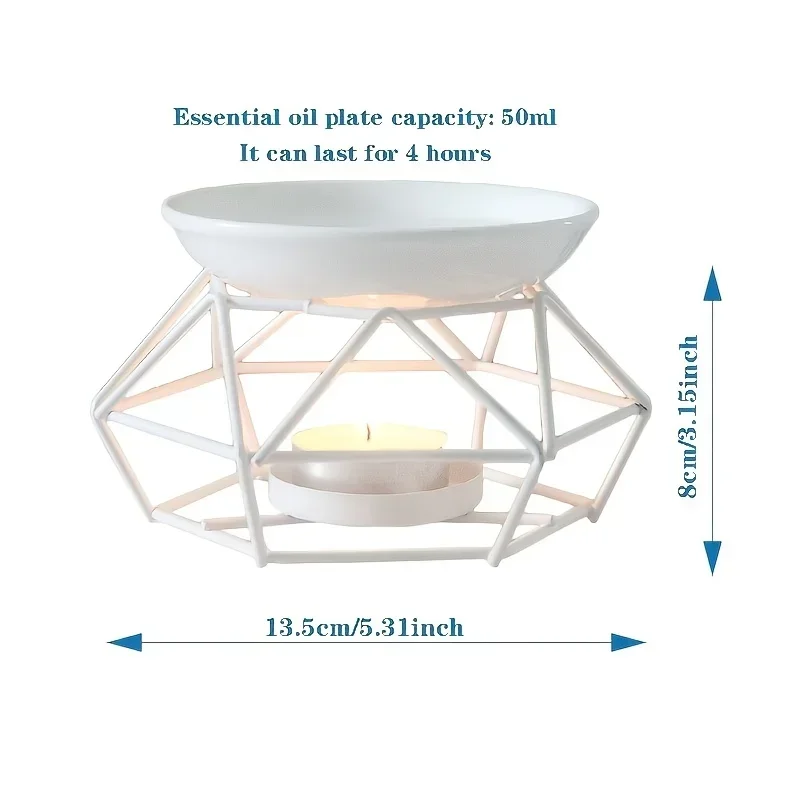 1個 ロマンチックなセラミックティーライトキャンドルホルダー - Ceramic Oil Burner のレビューと価格